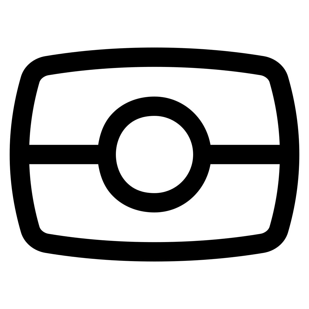 puffy outline style passeport biométrique icon