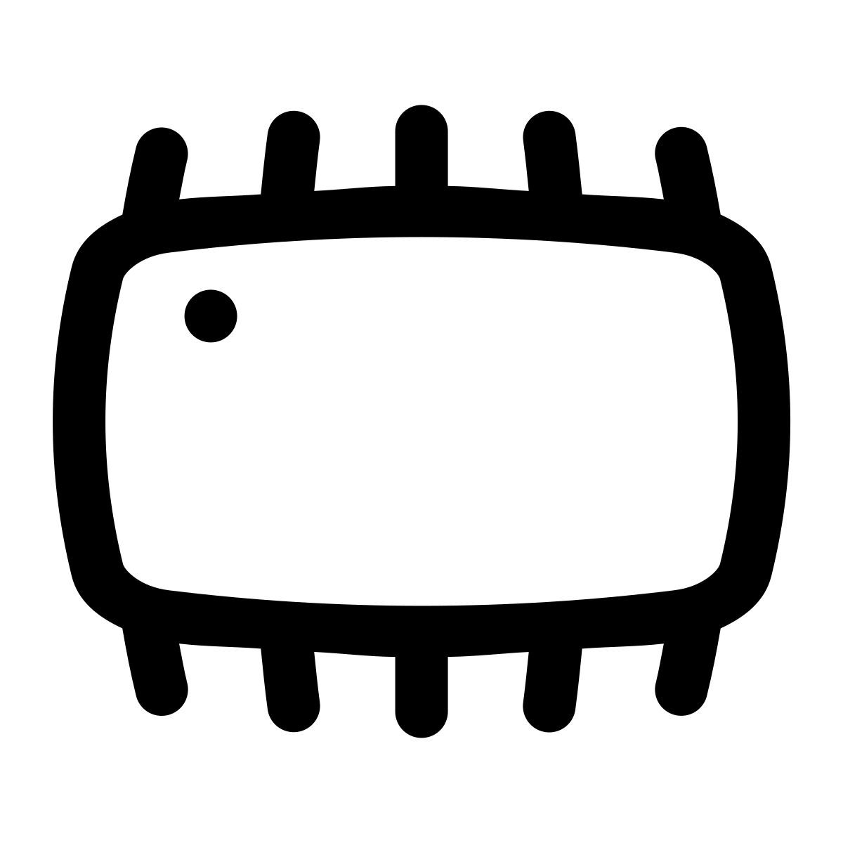 puffy outline style bios icon