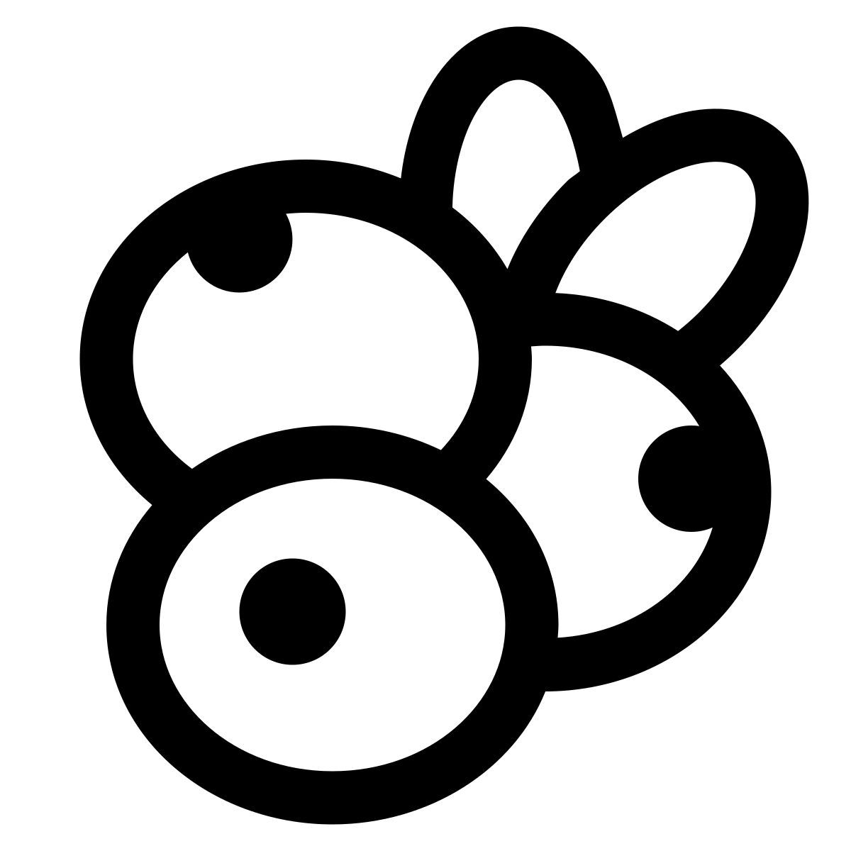 puffy outline style blaubeere icon