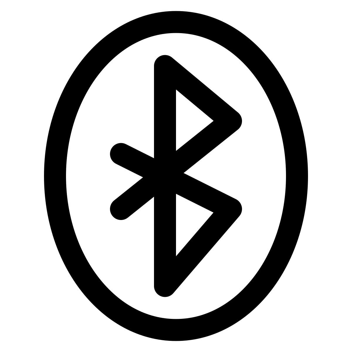puffy outline style bluetooth 2 icon