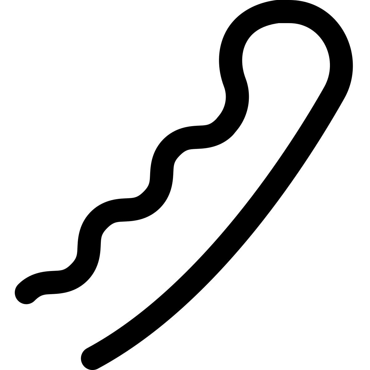 puffy outline style gancho icon