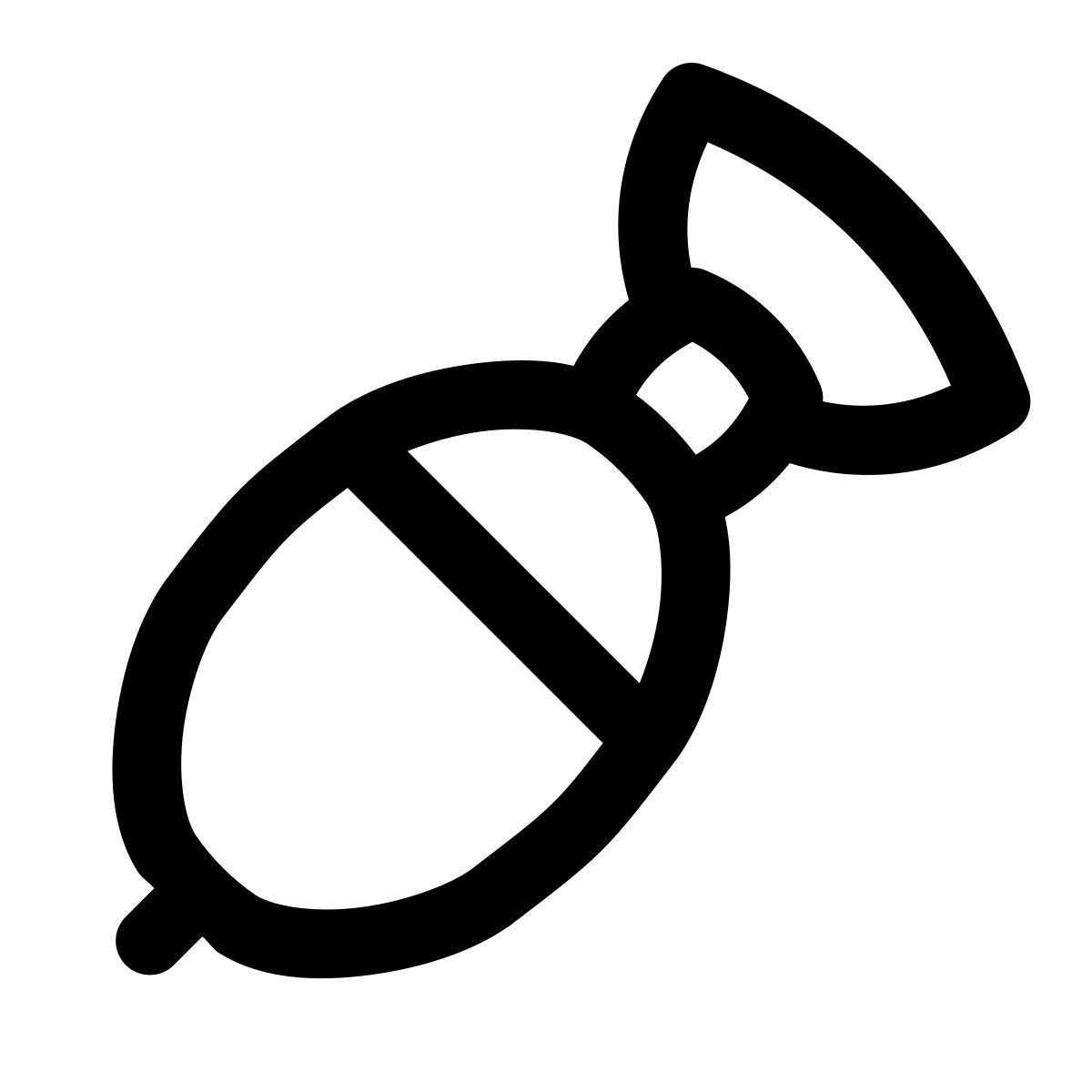 puffy outline style 炸弹 icon