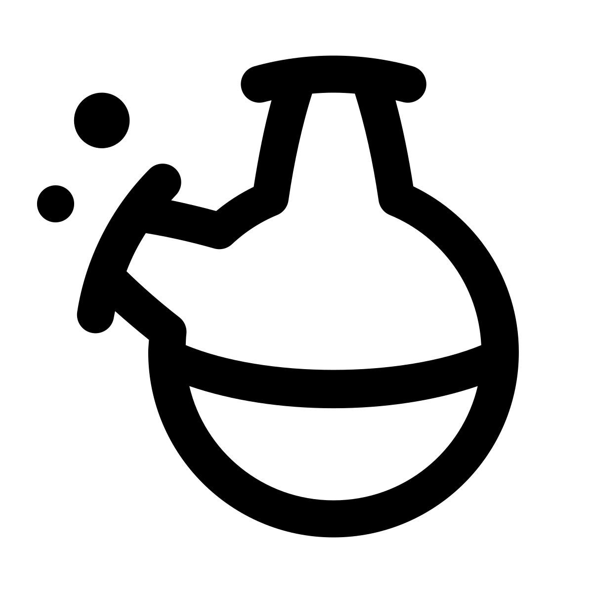 puffy outline style bong icon