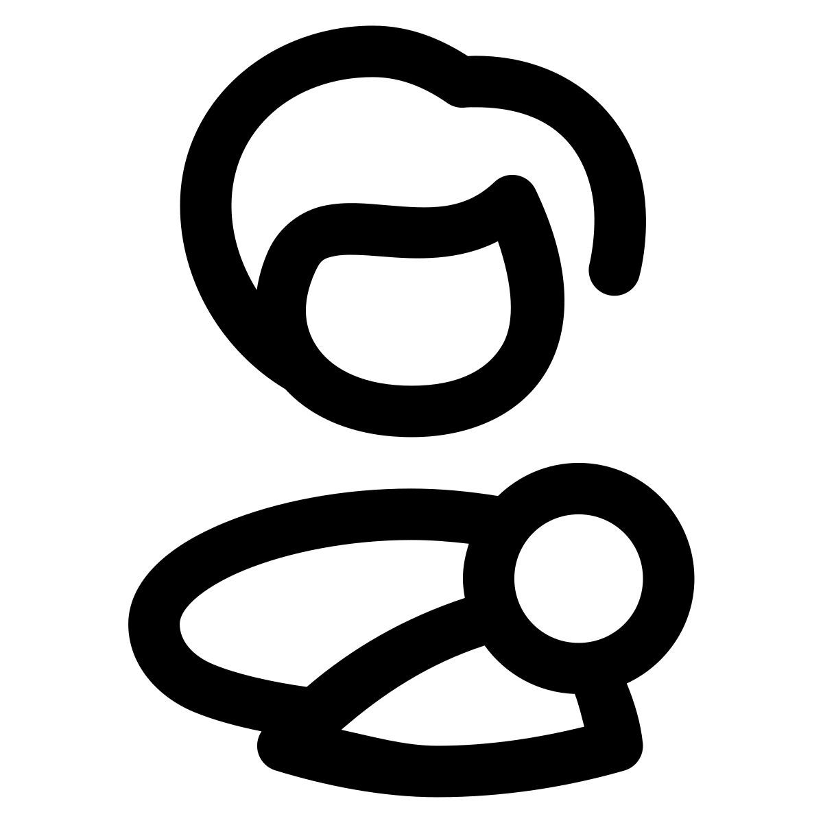 puffy outline style amamentação icon