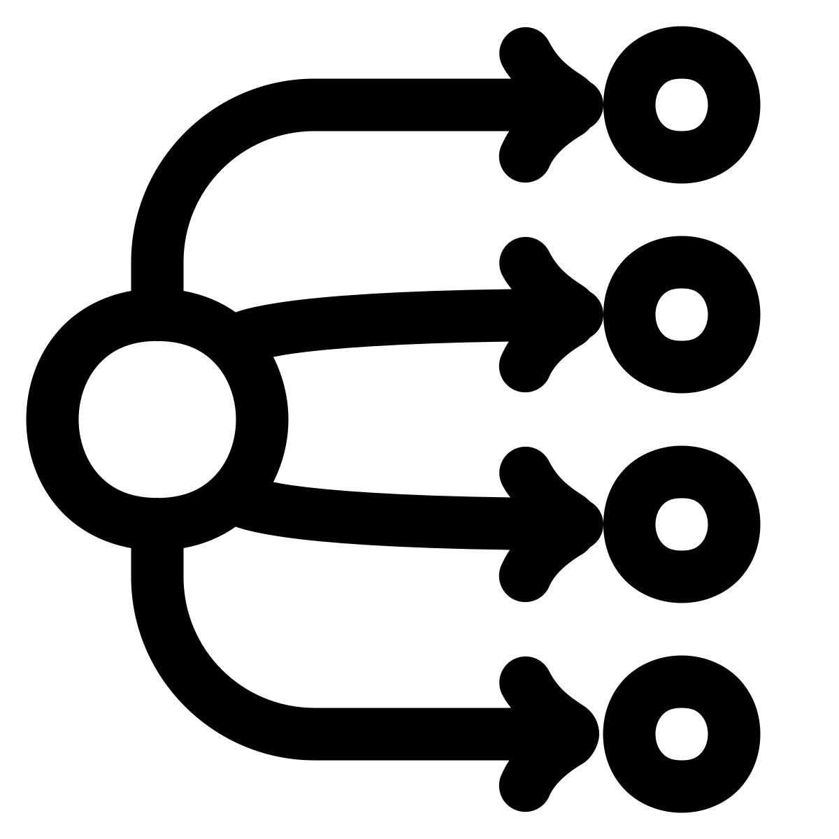 puffy outline style broadcasting icon