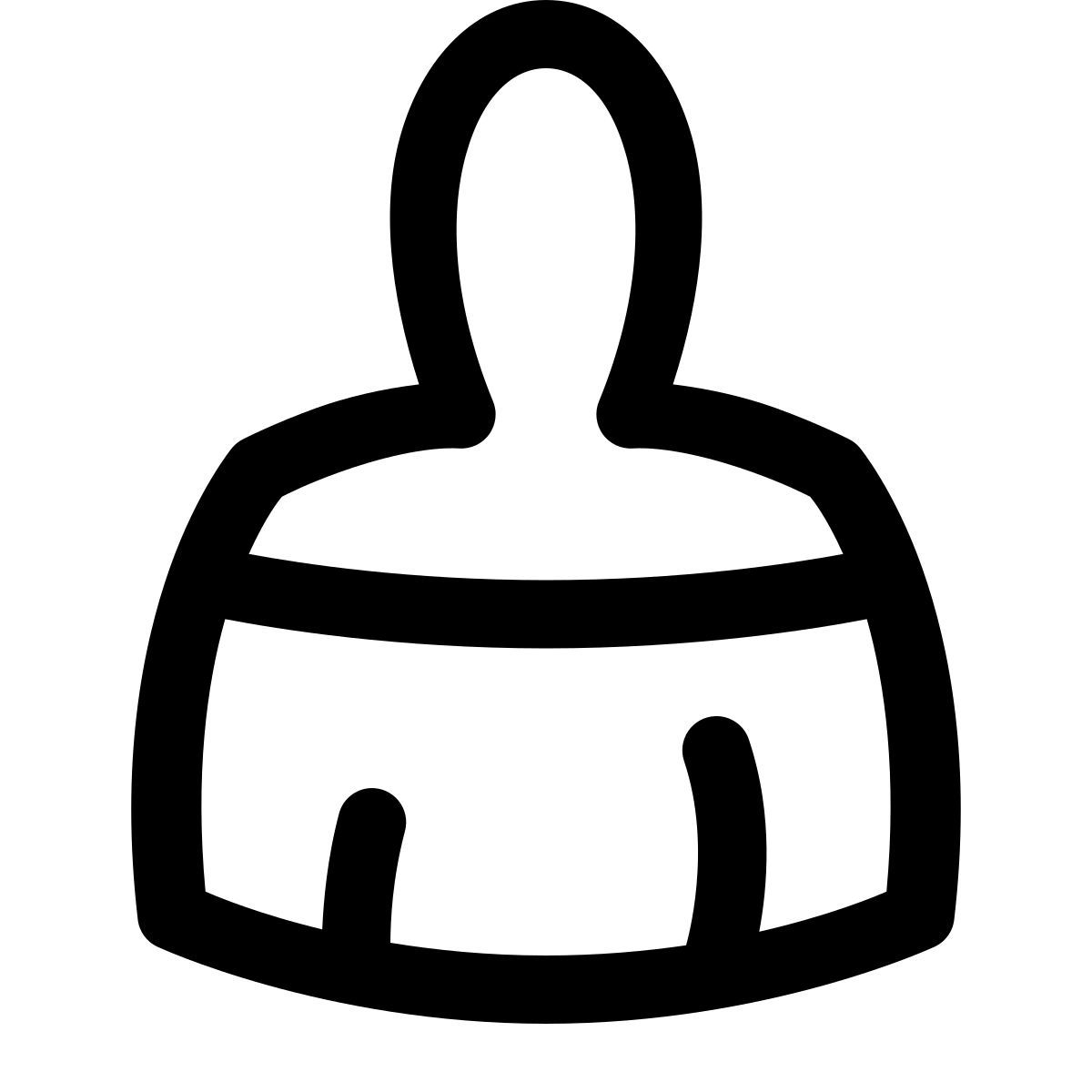 puffy outline style scopa icon