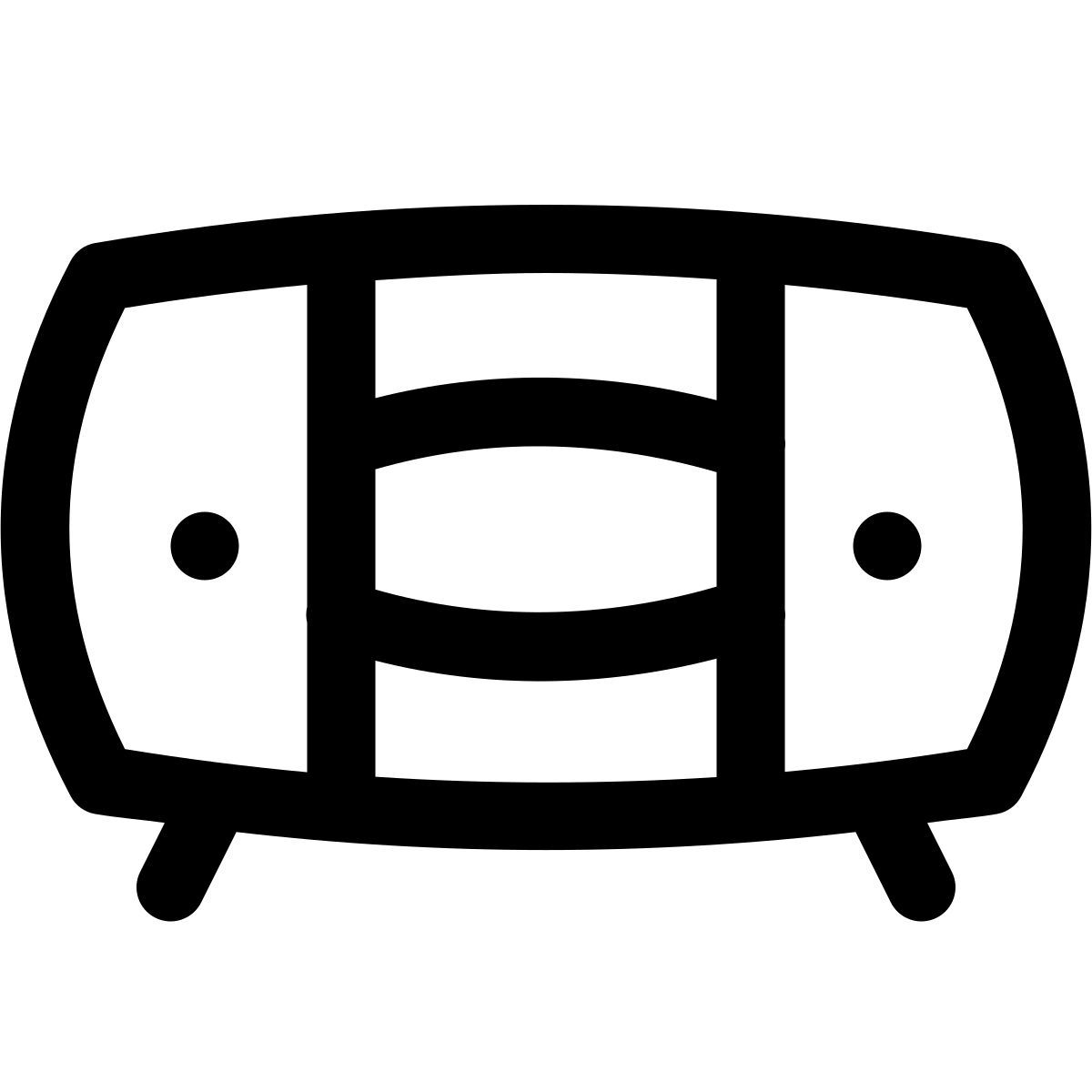 puffy outline style bufé icon