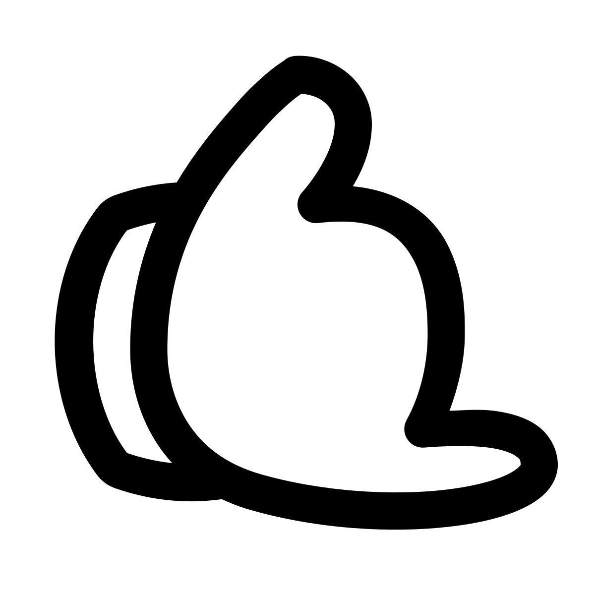 puffy outline style ruf mich an icon