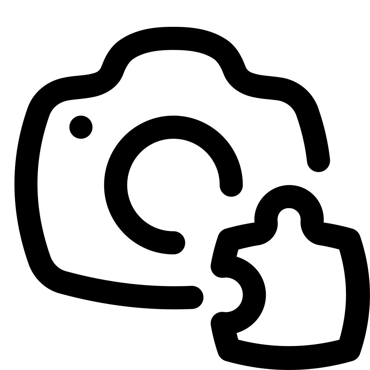 puffy outline style cámara addon icon