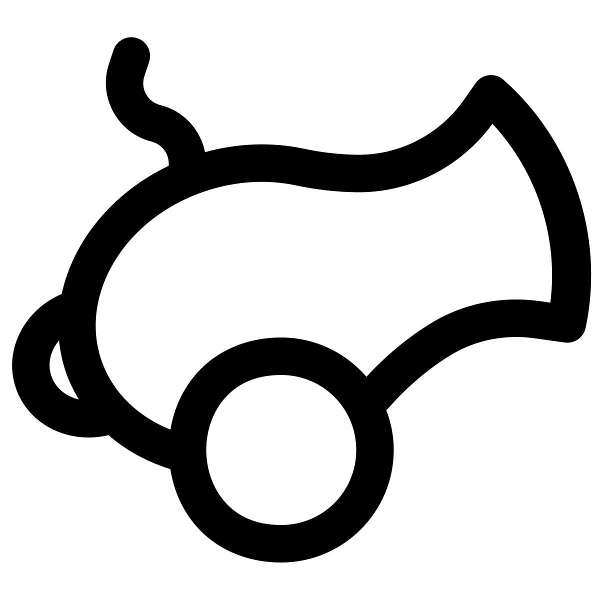 puffy outline style cannone icon