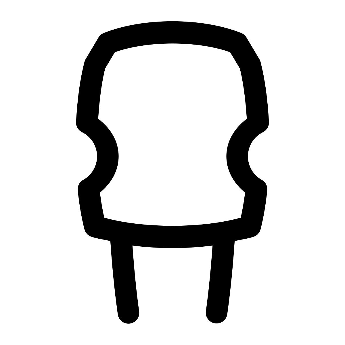 puffy outline style kondensator icon