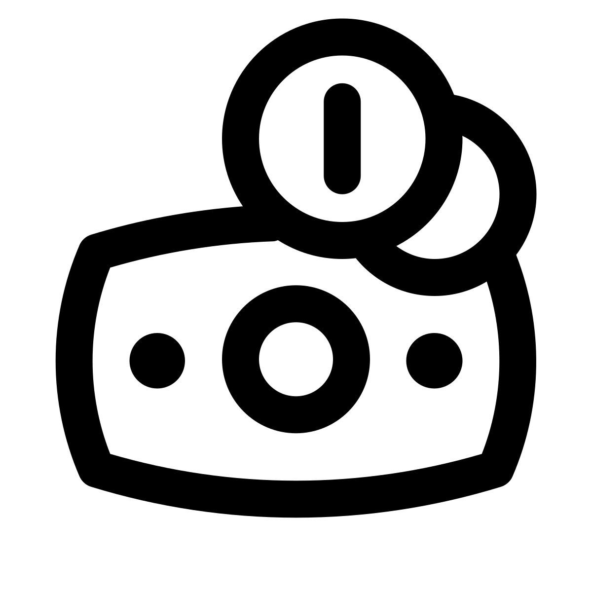 puffy outline style efectivo icon