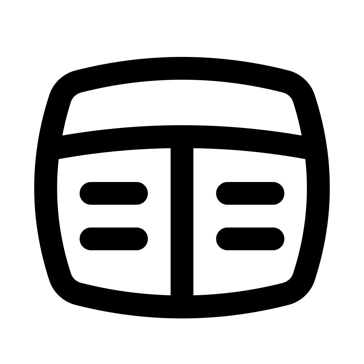 puffy outline style kassenbuch icon