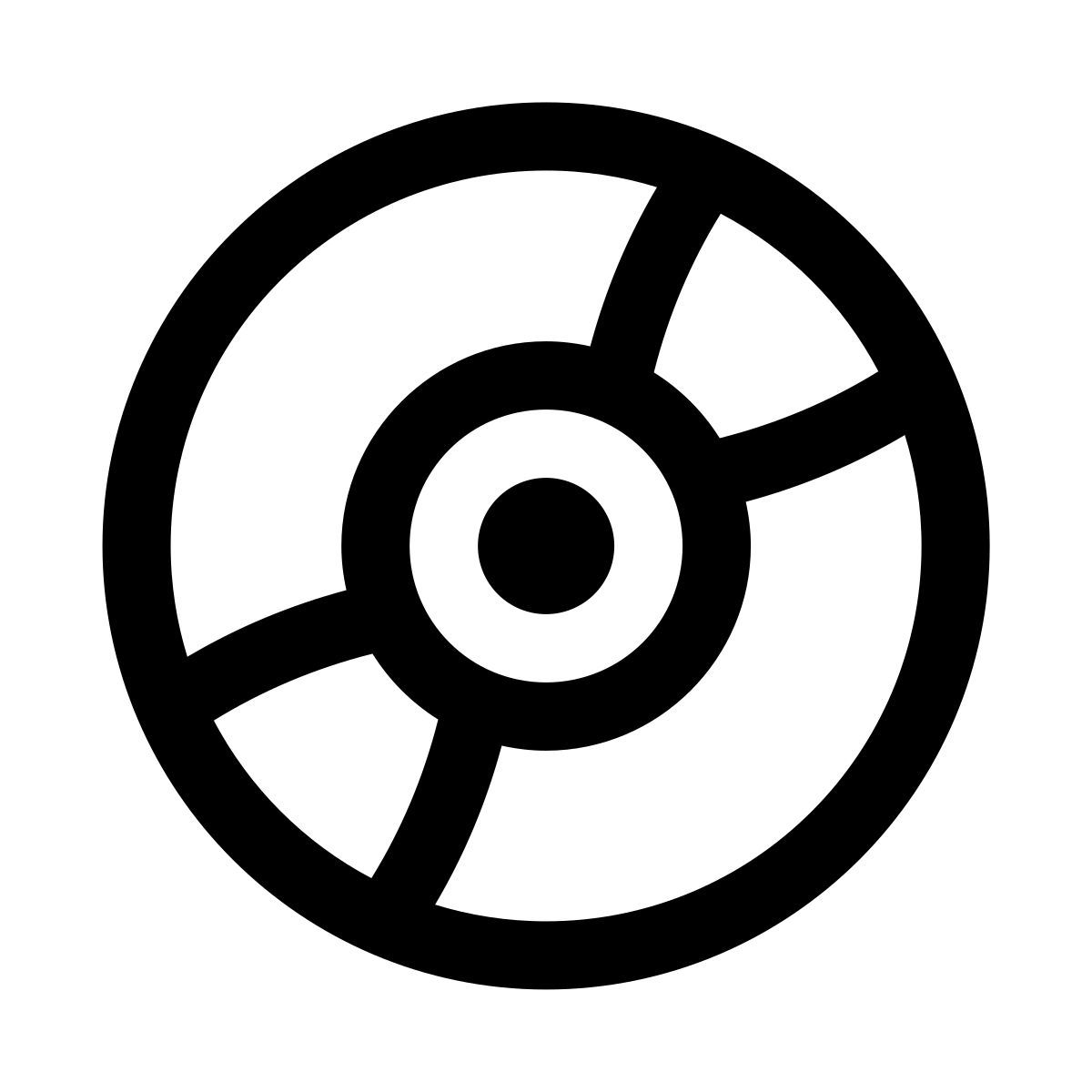 puffy outline style 光盘 icon