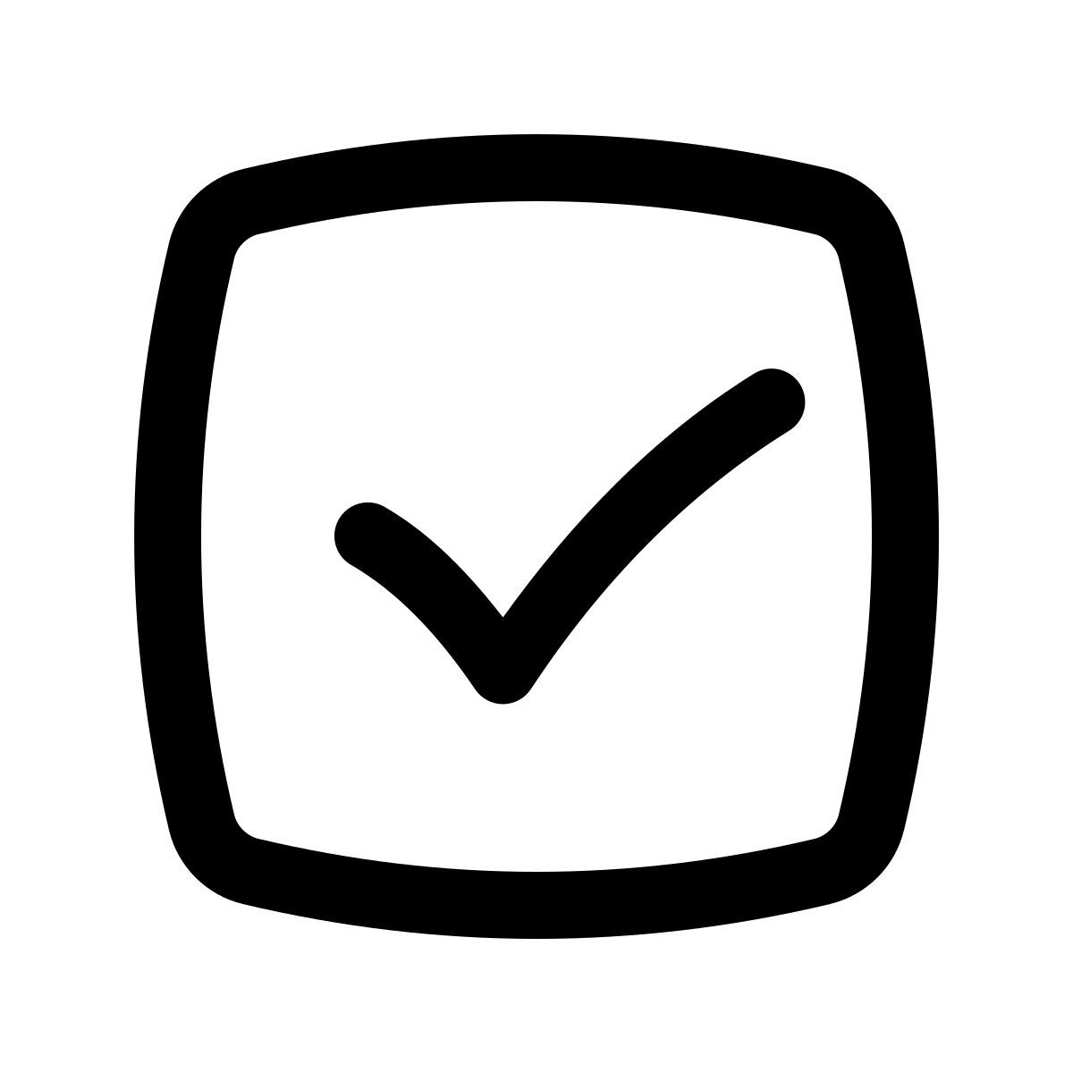 puffy outline style 选中的复选框2 icon