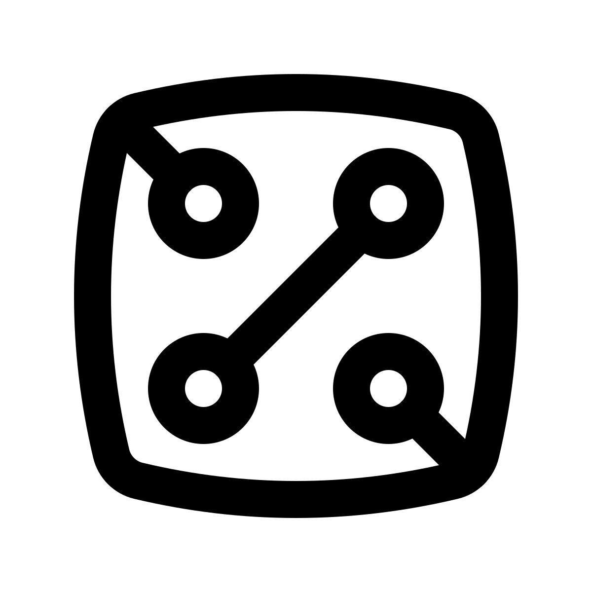 puffy outline style circuito icon