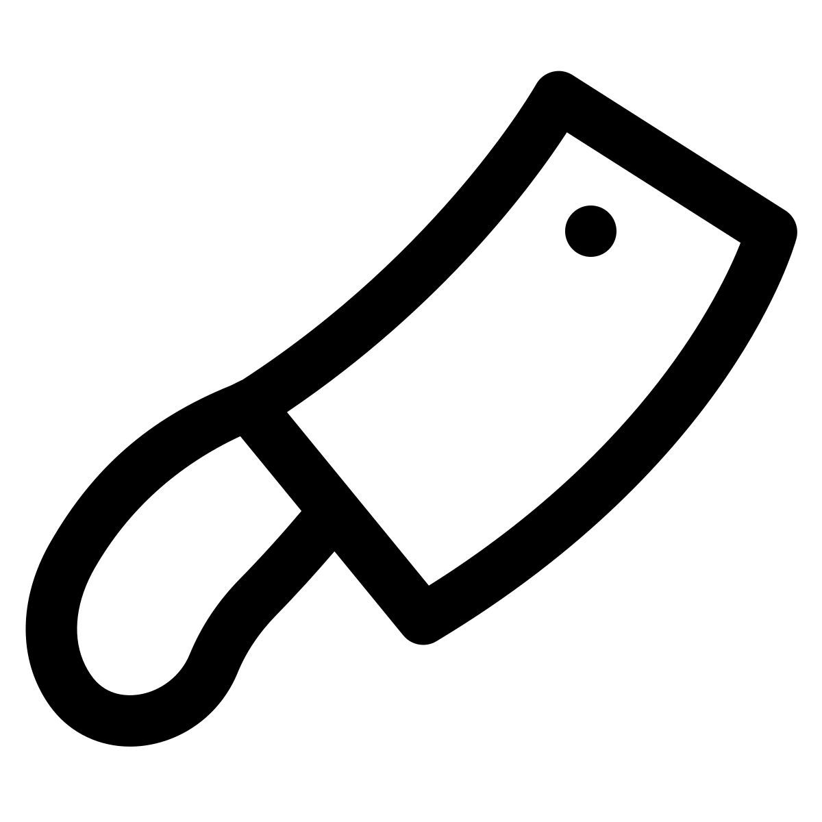 puffy outline style クリーバー icon