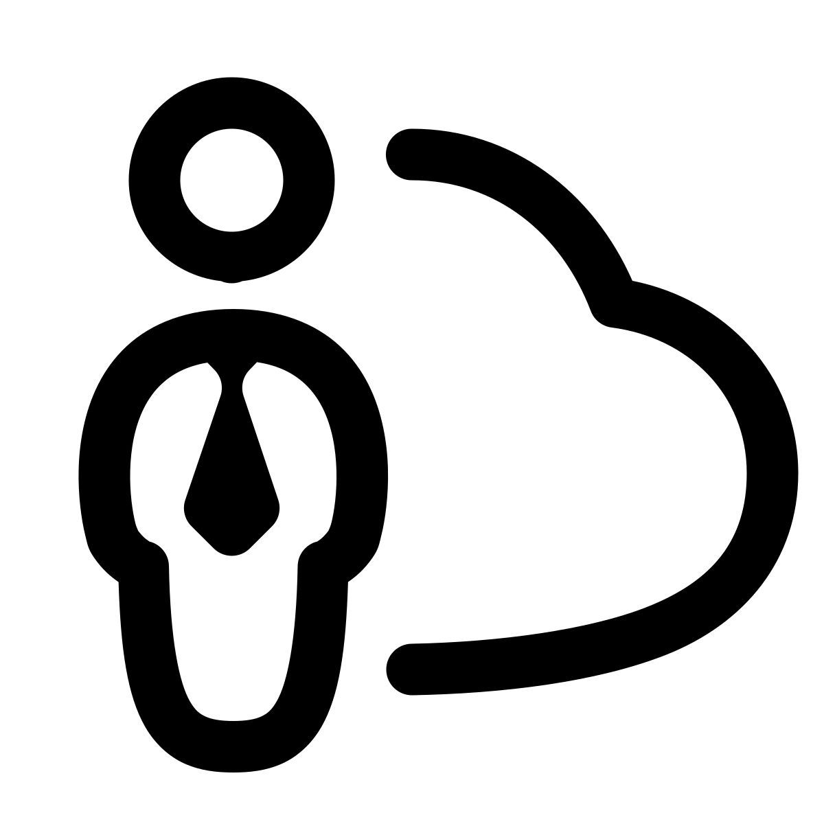 puffy outline style cloud business icon