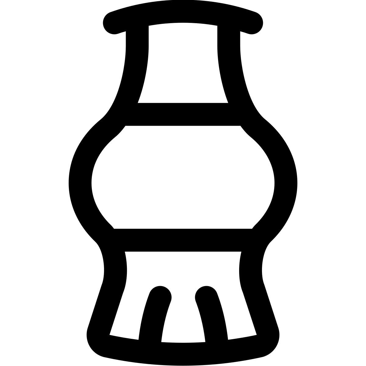 puffy outline style кола icon