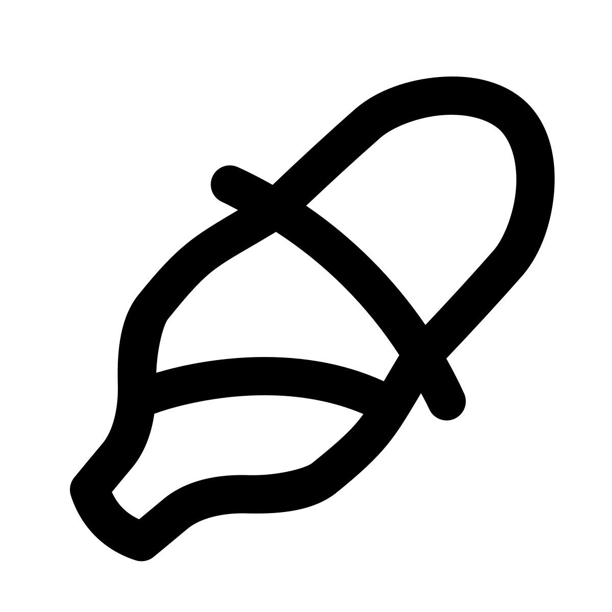 puffy outline style conta gotas icon