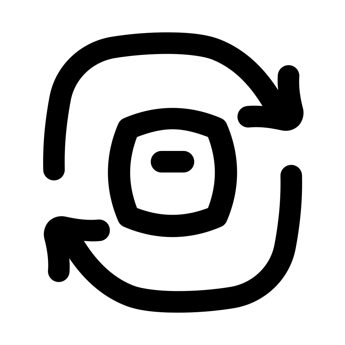 puffy outline style fatturato delle materie prime icon