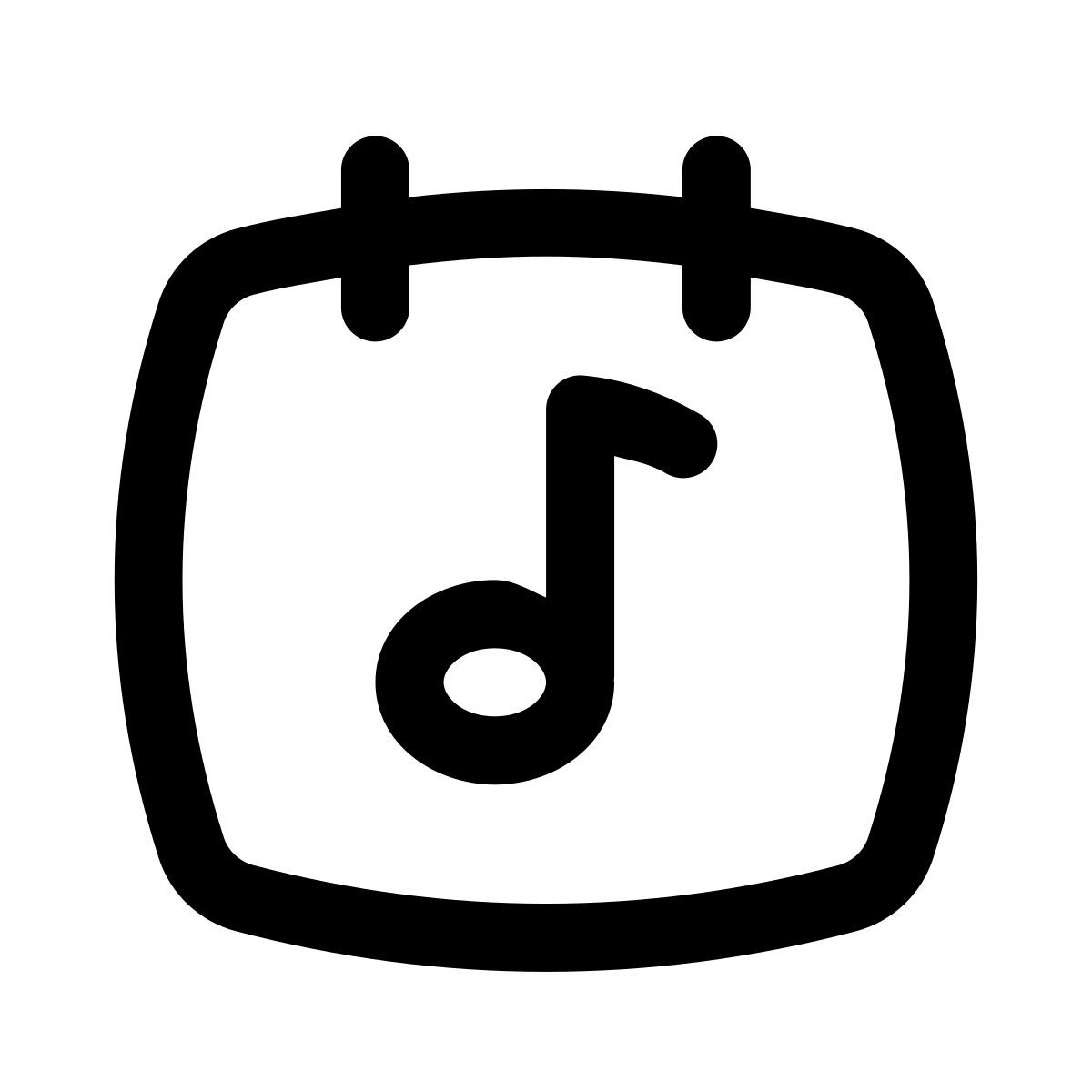 puffy outline style 音乐会日 icon