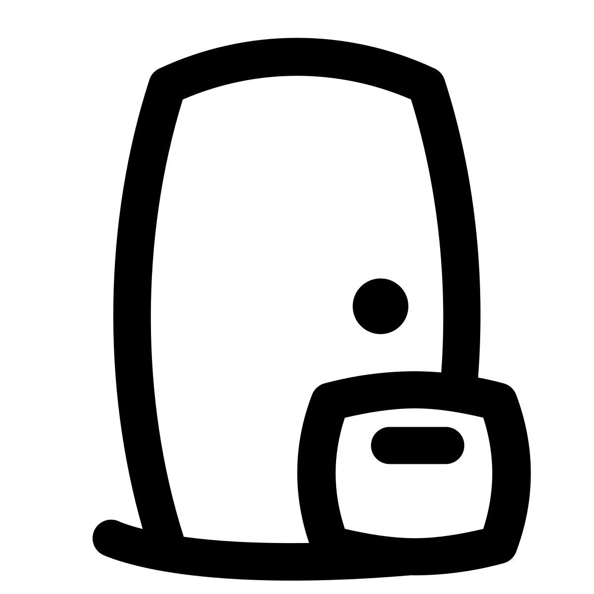 puffy outline style consegna senza contatto icon