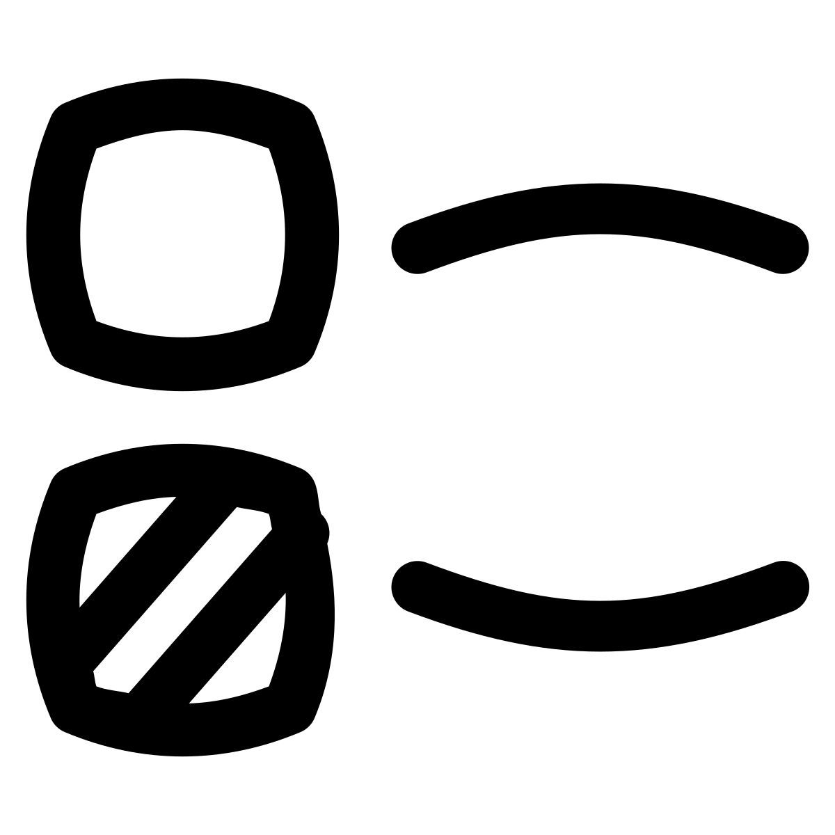 puffy outline style contenido icon