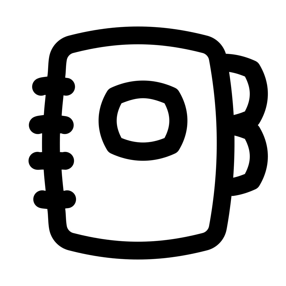 puffy outline style libro de copiar icon