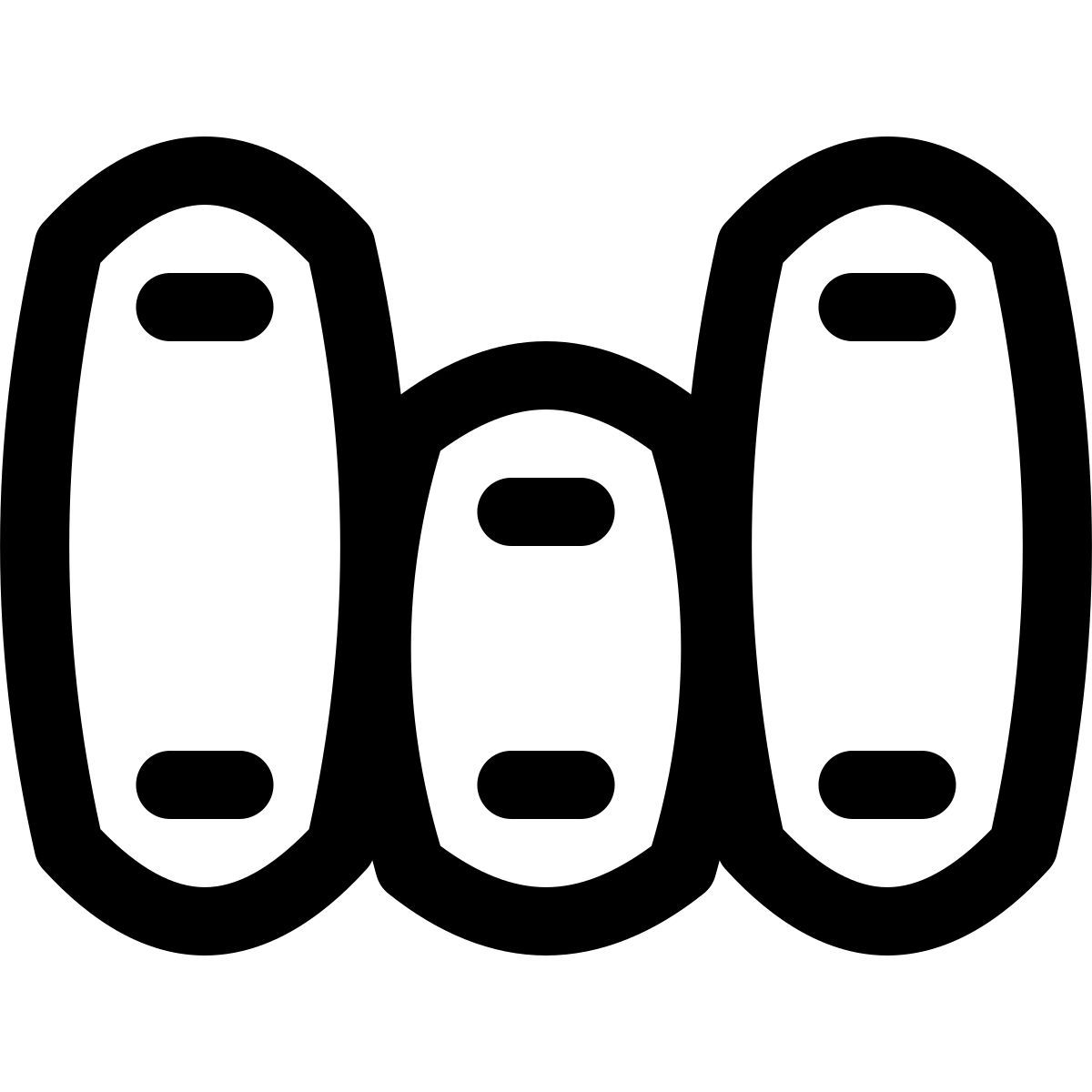 puffy outline style kurse icon