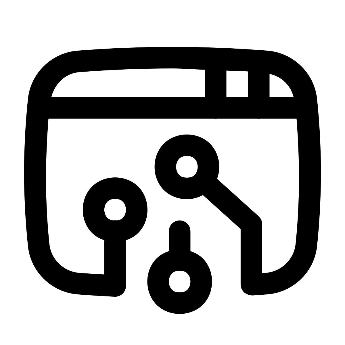 puffy outline style digitale icon