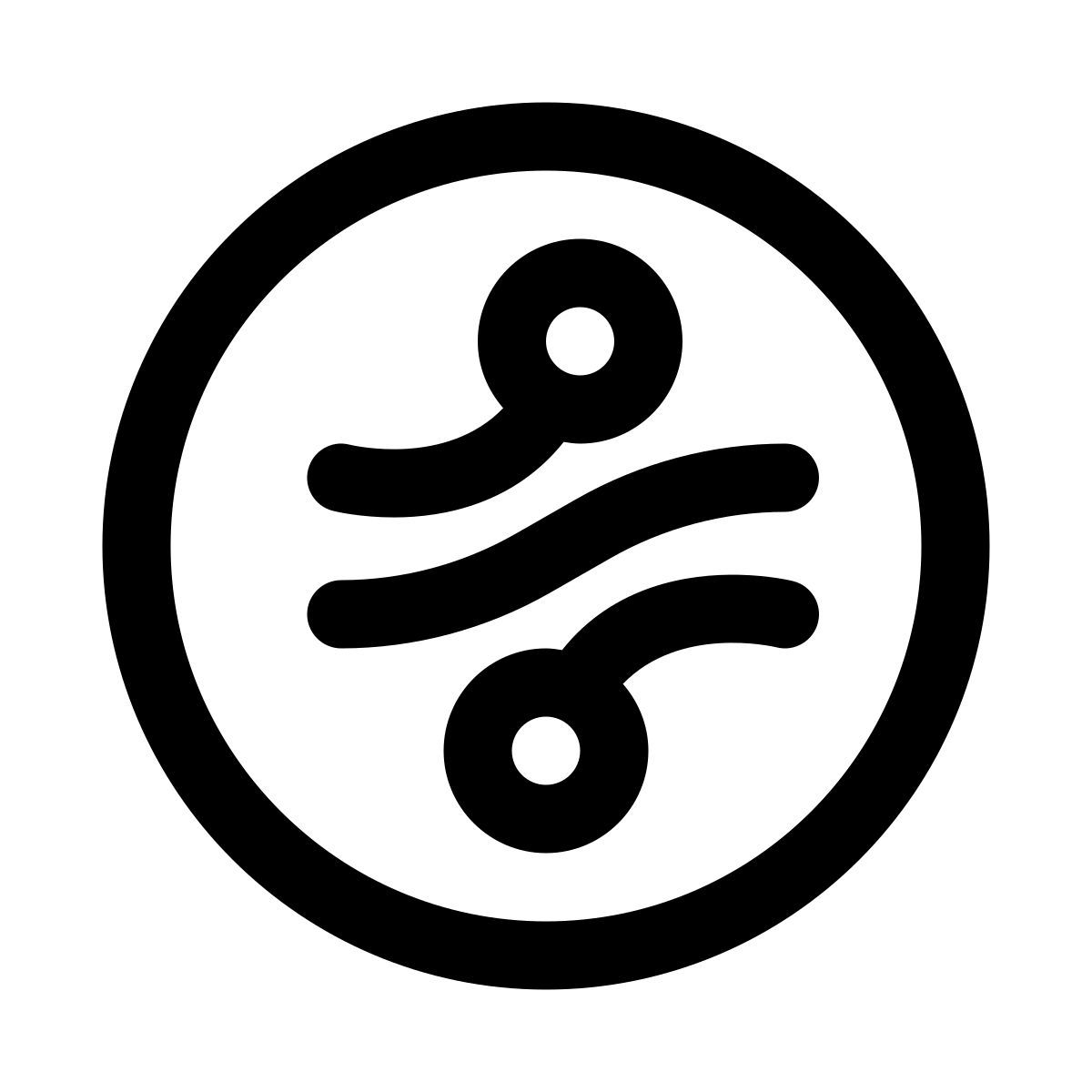 puffy outline style criptomoeda icon