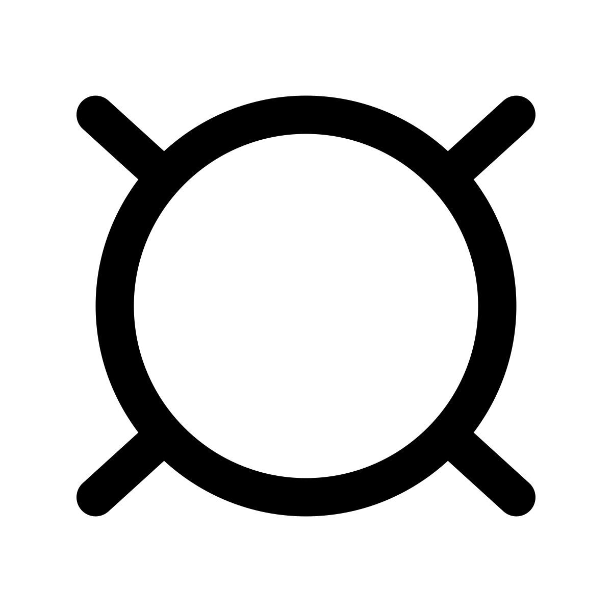 puffy outline style 통화 icon
