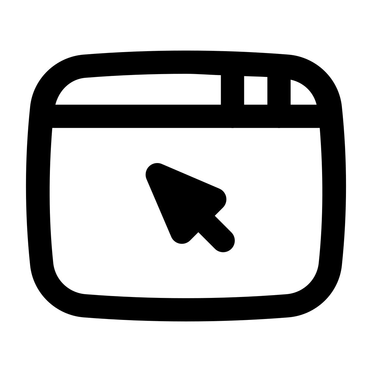 puffy outline style cursor im fenster icon
