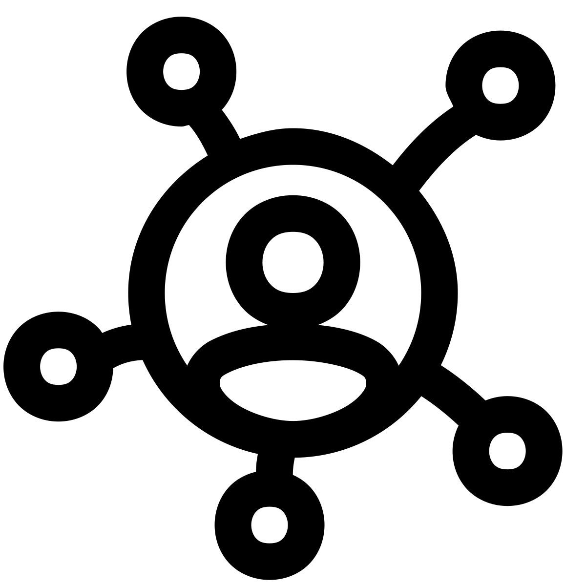 puffy outline style 客户洞察 icon