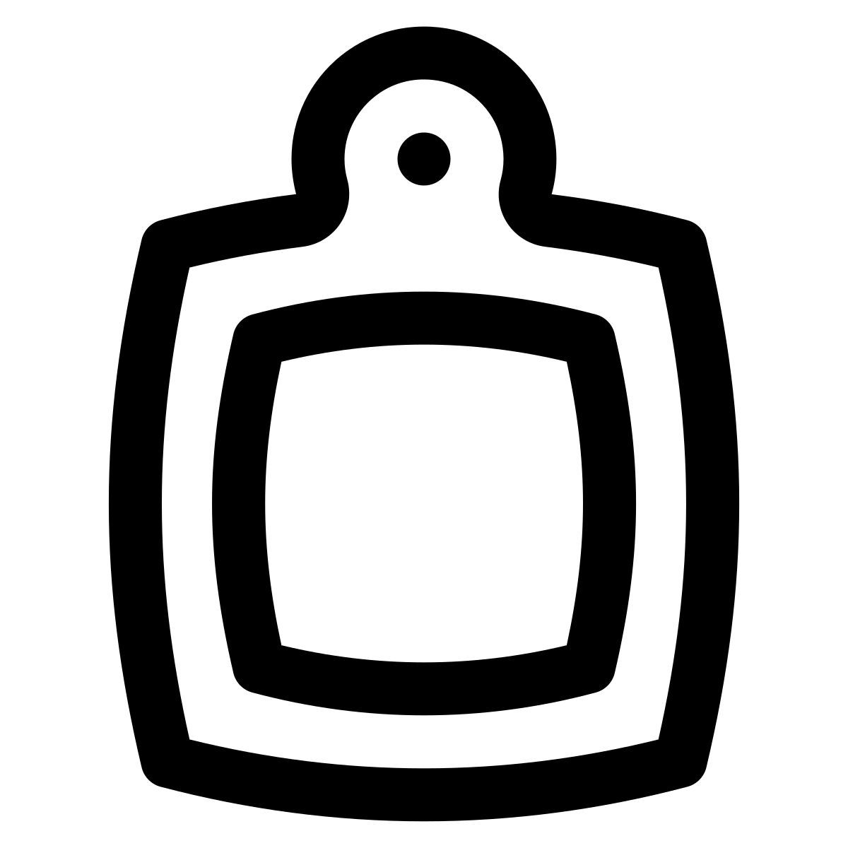 puffy outline style tabla de cortar icon