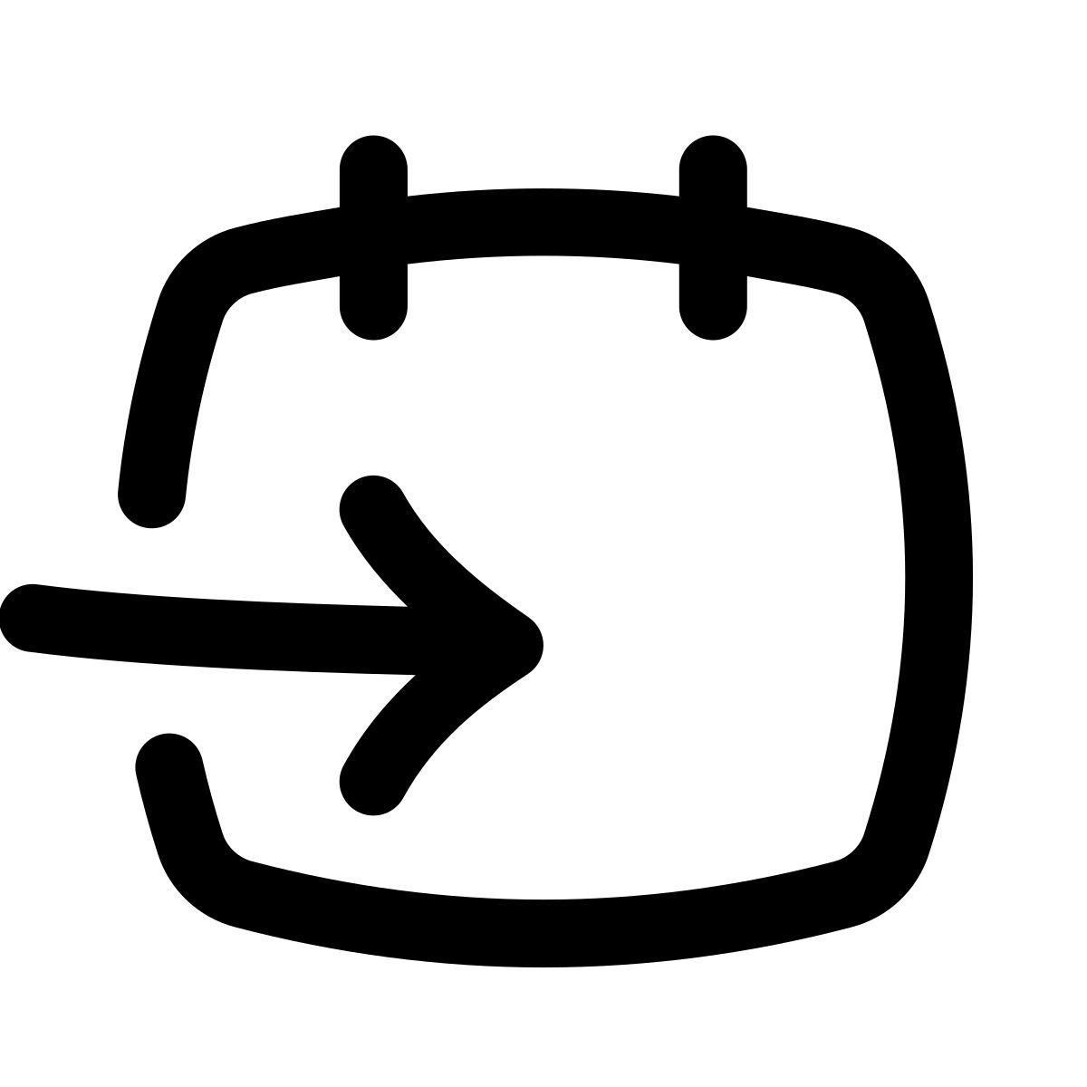puffy outline style datum bis icon