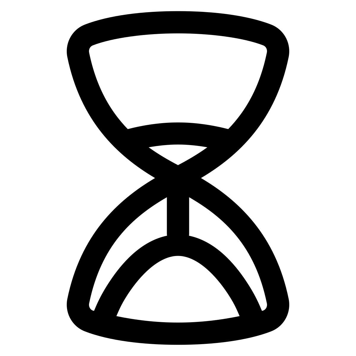 puffy outline style deadline icon