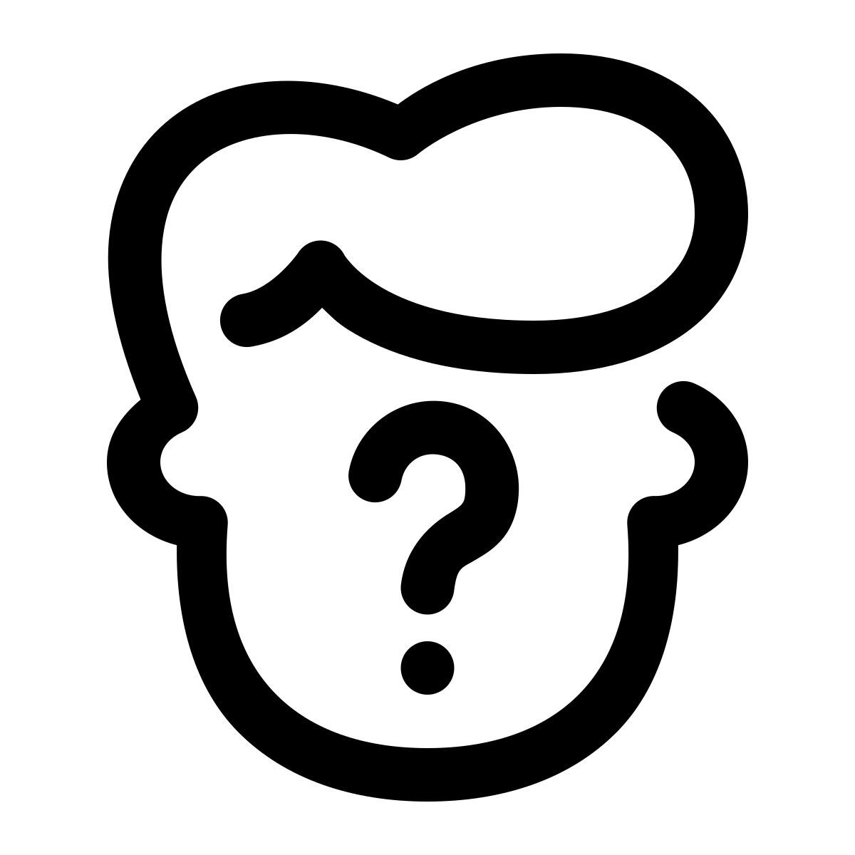 puffy outline style décision icon