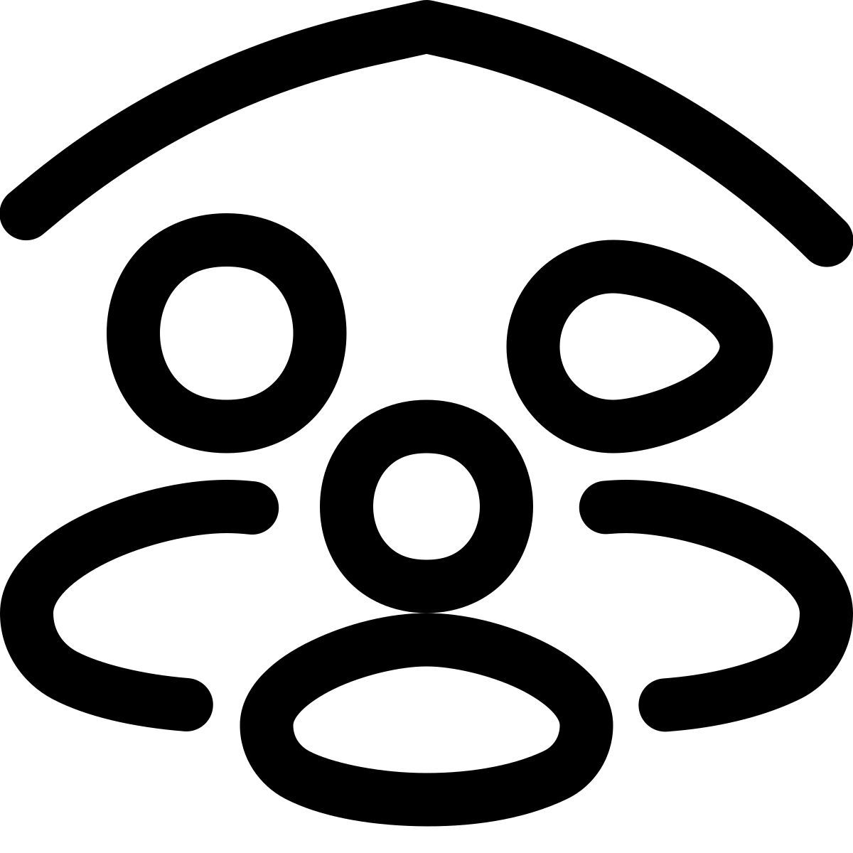 puffy outline style difendere famiglia icon