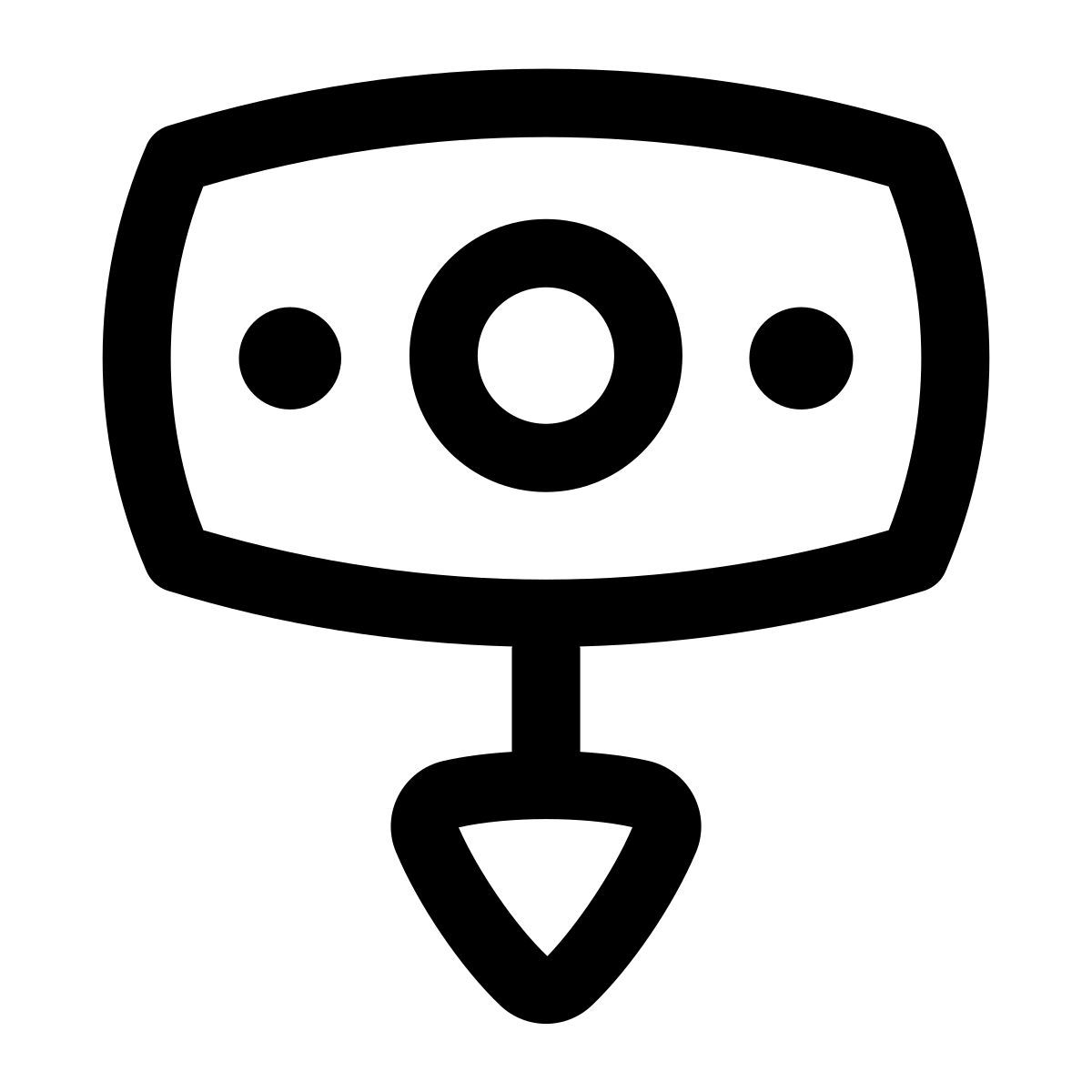 puffy outline style déficit icon