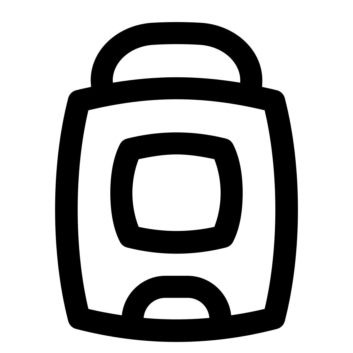 puffy outline style deodorant stick icon