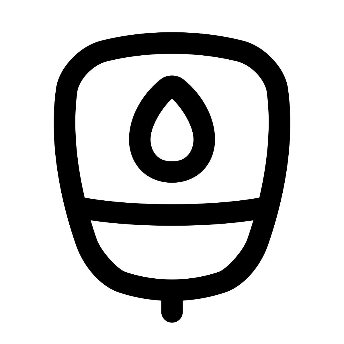 puffy outline style glucometer icon