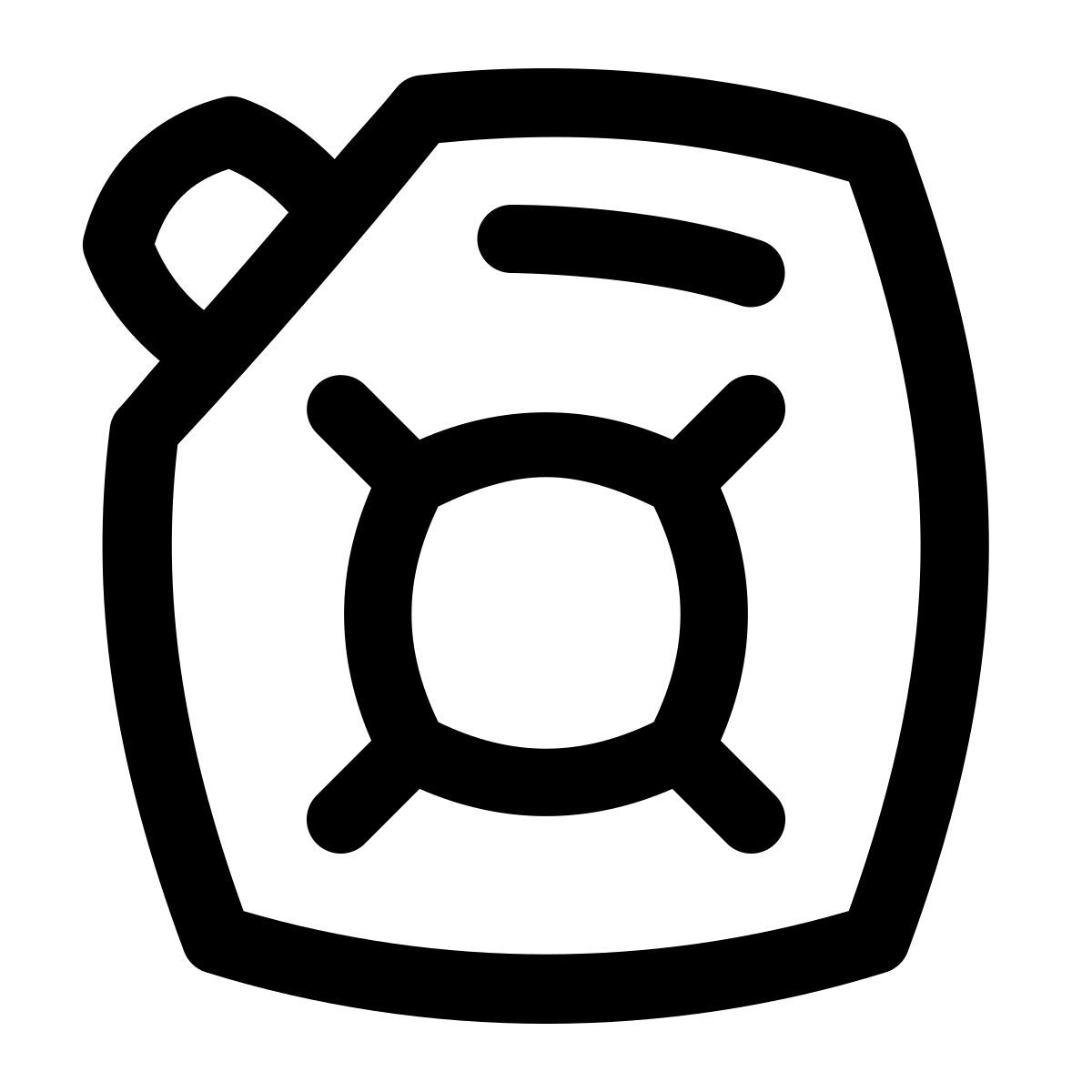 puffy outline style diesel icon