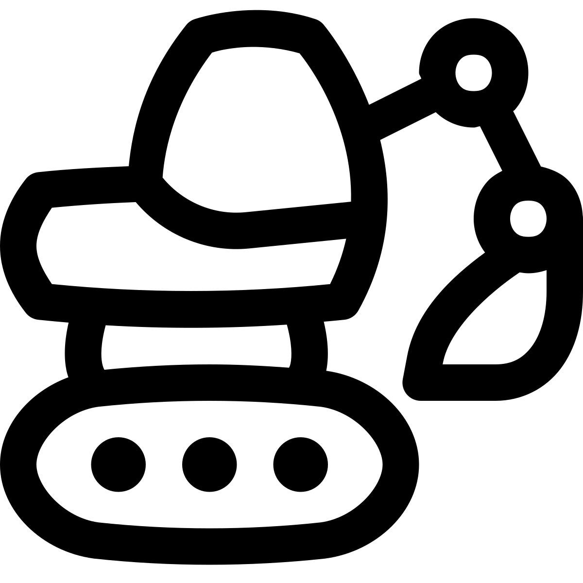 puffy outline style bagger icon