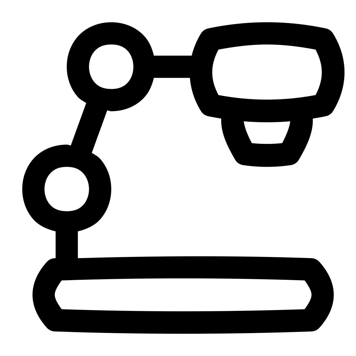 puffy outline style visualiseur icon