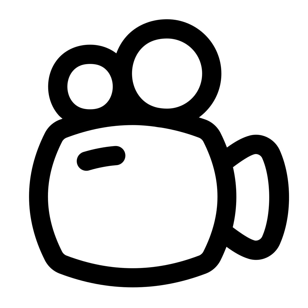 puffy outline style documental icon