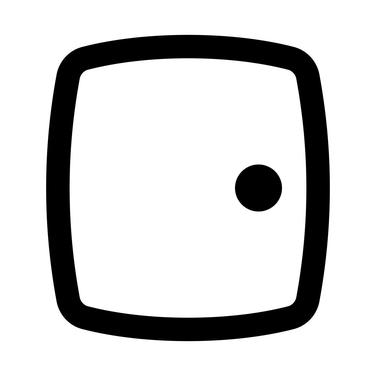 puffy outline style de madeira icon
