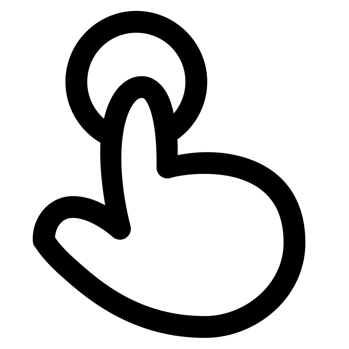 puffy outline style дверной звонок icon
