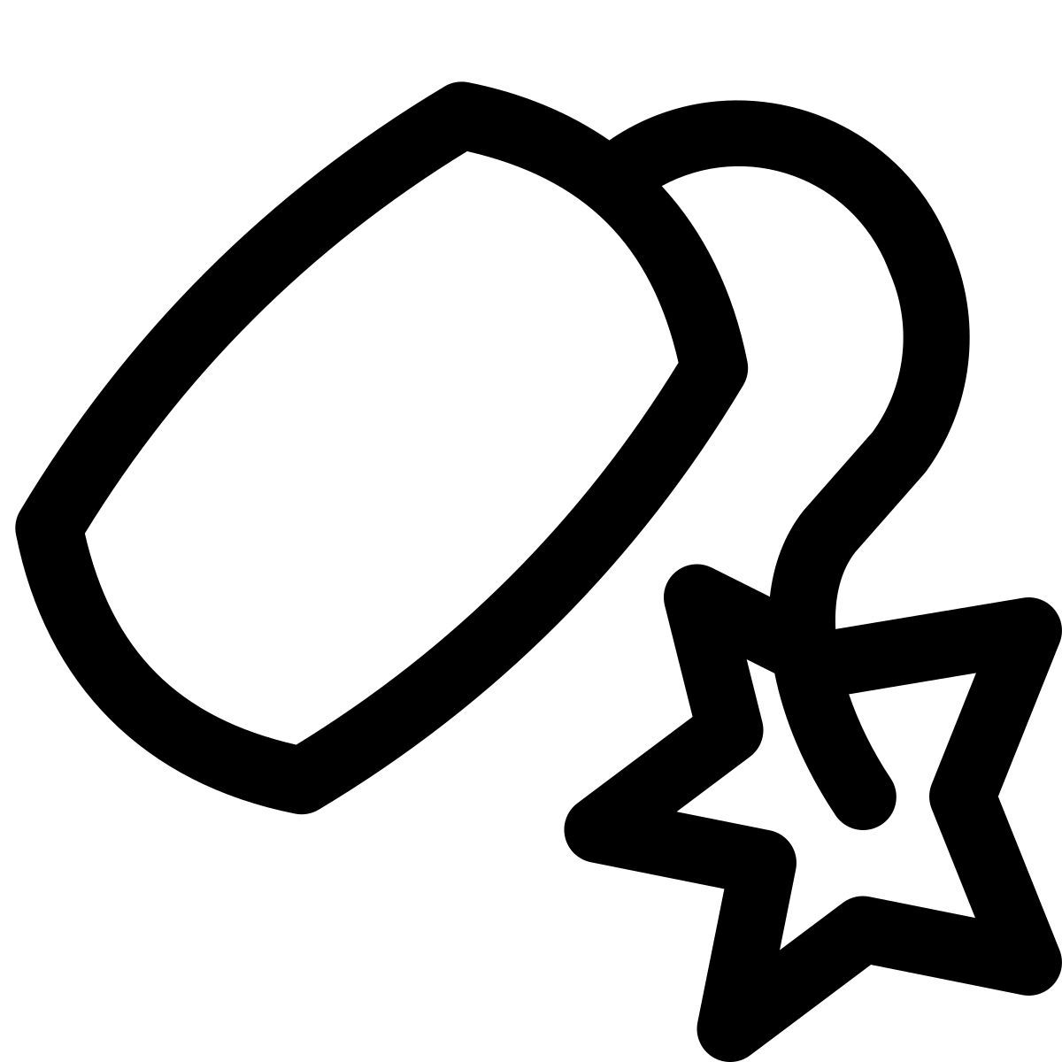 puffy outline style dynamite icon
